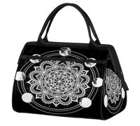 Bolsa de viaje de viaje para mujeres, hombres, niños y niñas, bolsa de fin de semana de 24 L, bolsa de deporte, gimnasio, viajes, bolsa de fin de semana, mandala, flor de cachemira étnica, color, XXL,