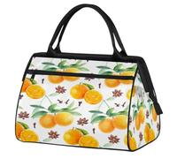 Bolsa de viaje de viaje para mujeres, hombres, niños y niñas, bolsa de fin de semana de 24 L, bolsa deportiva, gimnasio, viajes, bolsa de fin de semana, fruta, naranja, anís, clavo, color, XXL,