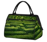 Bolsa de viaje de viaje para mujeres, hombres, niños y niñas, bolsa de fin de semana de 24 litros, bolsa de deporte, gimnasio, viajes, bolsa de fin de semana, geométrica, jardín, árbol, color, XXL,