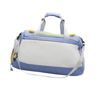 Bolsa de viaje deportiva de gran capacidad para entrenamiento, fitness con separación húmeda y seca, entrenamiento nocturno, gimnasio, gran capacidad, equipaje de viaje, Blue, Mass Beauty