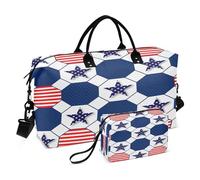 Bolsa de viaje deportiva para entrenamiento, bolsa de fin de semana, bolsa de viaje con bolsa de aseo para viajes, impermeable, colmena americana 4 de julio, Multi, 1 size, Moderno / Equipada