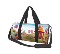Bolsa de viaje deportiva para gimnasio, con compartimento para zapatos, ligera, para fin de semana, caramelos, para yoga, gimnasio, deportes, para hombres y mujeres