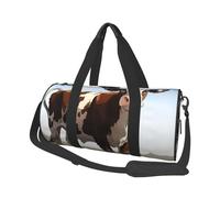 Bolsa de viaje deportiva para gimnasio, con compartimento para zapatos, ligera, para fin de semana, con animales, vacas, yoga, gimnasio, para hombres y mujeres
