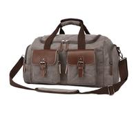 Bolsa de Viaje El Petate para El Viaje, Bolso De Mano del Viaje del Vintage del Bolso De Noche del Fin De Semana De La Lona Lleva En El Bolso Bolsa de Fin de Seman(Color:A)