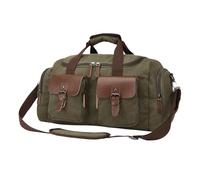 Bolsa de Viaje El Petate para El Viaje, Bolso De Mano del Viaje del Vintage del Bolso De Noche del Fin De Semana De La Lona Lleva En El Bolso Bolsa de Fin de Seman(Color:E)