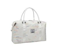 Bolsa de viaje ergonómica con múltiples bolsillos, asa gruesa, correa ajustable para escapadas de entrenamiento de fitness, correa ajustable, organizador de fitness, bolsas de viaje, beige, Mass