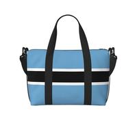 Bolsa de viaje estampada con la bandera de Botswana, bolsa de gimnasio de gran capacidad, bolsa de hombro ligera para fin de semana, unisex