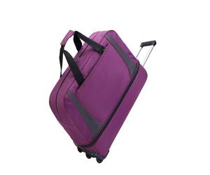 Bolsa de Viaje expandible con Ruedas for Mujer, Impermeable, Plegable, Resistente, con Ruedas giratorias, for Viajes Cortos, Maternidad y posparto.(Purple,S)