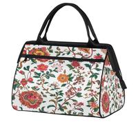 Bolsa de viaje floral india para mujeres, hombres, niños y niñas, bolsa de fin de semana, bolsa de viaje de 24 L para deportes, gimnasio, yoga, color, Big, Organizador de bolsas