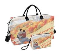 Bolsa de viaje grande con correa ajustable para senderismo, multifuncional, bienvenido a la cultura de paisajes de Canadá