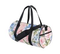 Bolsa de viaje grande con diseño vintage rosa y azul vintage para equipaje de viaje, bolsa de deporte, bolsa de gimnasio impermeable