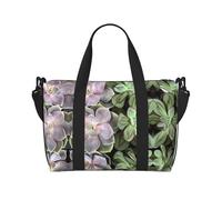 Bolsa de viaje grande con estampado botánico suculento, bolsa de gimnasio, bolsa cruzada de fin de semana y viaje de negocios, ligera