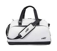 Bolsa de Viaje Grande con Ruedas 90L, Bolsa de Gimnasio y Fin de Semana, Compartimento para Zapatos, Resistente al Desgaste, para Ropa de Viaje y Equipaje- Blanco