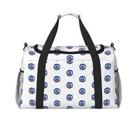 Bolsa de viaje grande de lona con estampado de ojos malvados para mujer, bolsa de viaje para mujer, bolsa de mano, Negro -, Talla única