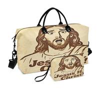 Bolsa de viaje grande grande con correa ajustable para deportes, juego de 2 piezas de Jesús H. Christ!
