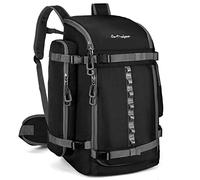 Bolsa de viaje grande para botas de esquí de 65 L, nailon 1680D, impermeable, acolchada, para mujeres, hombres, niños, tiendas, equipo de deportes de nieve como snowboard, máscara de esquí, chaqueta,
