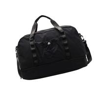 Bolsa de viaje grande para gimnasio y viajes, para entusiastas de la aptitud, con separación húmeda y seca para gimnasio, bolsa de viaje de ocio indispensable con gran capacidad, Negro