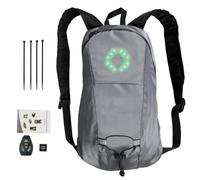 Bolsa de viaje iluminada por LED - Mochila luminosa de 4 LED, mochila de control remoto | Bolsa de alta visibilidad con indicador de dirección e intermitente, bolsa recargable USB para conducción
