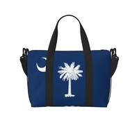Bolsa de viaje impermeable con la bandera de Carolina del Sur para gimnasio, deportes, vacaciones