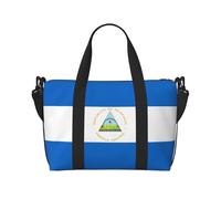 Bolsa de viaje impermeable con la bandera de Nicaragua para gimnasio, deportes, vacaciones
