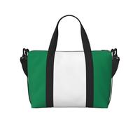 Bolsa de viaje impermeable con la bandera de Nigeria para gimnasio, deportes, vacaciones
