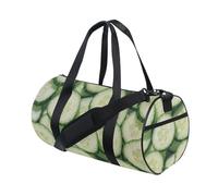 Bolsa de viaje impermeable para equipaje de fin de semana con verduras frescas, pepino, verde