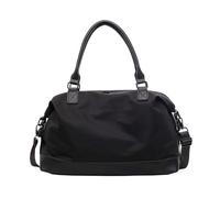Bolsa de viaje impermeable para fines de semana durante la noche, bolsas de mano para mujeres y niñas, bolsas deportivas para gimnasio, regalos de fin de semana durante la noche, Black, Mass Beauty