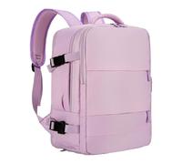 Bolsa de viaje -Laptop mochila, semana de equipaje -back, aerolínea aprobada, anti -heft | Gran mochila de viaje, unisex, más especias, luz, gran paquete diario para vuelo, tiendas, morado,
