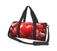 Bolsa de viaje ligera y pequeña, plegable, para fin de semana, con correa ajustable para el hombro, bolsa de mano, bolsa de hospital con corazones de amor, para mujeres y hombres