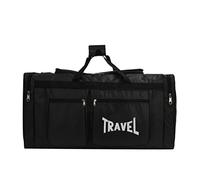 Bolsa De Viaje Lona Talego Plegable Sipobuy 100l, Bolsa Deportiva para Gimnasio, Compartimento para Zapatos, Ligero E Impermeable, Gran Capacidad, Unisex (Negro)