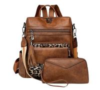Bolsa De Viaje Mochila De Cuero para Mujer, Impermeable, Antirrobo, Grande, para La Escuela, El Trabajo Y Los Viajes.-Mi-A