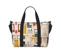 Bolsa de viaje moderna de mediados de siglo, ligera, para hombres y mujeres, impermeable, para viajes de fin de semana al gimnasio