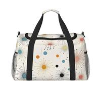 Bolsa de viaje moderna de mediados de siglo, resistente al agua, compacta para deportes, gimnasio y fin de semana para hombres y mujeres