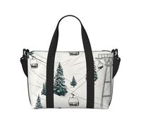 Bolsa de viaje para artículos personales, bolsa de equipaje, bolsa de entrenamiento, ligera, impermeable, deportiva, gimnasio, levantamiento de esquí con abeto, bolsa de fin de semana para mujeres y