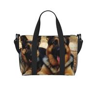 Bolsa de viaje para artículos personales, bolsa de equipaje, bolsa de entrenamiento, ligera, impermeable, deportiva, bolsa de gimnasio, pastor alemán, bolsa de fin de semana para mujeres y hombres,