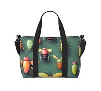 Bolsa de viaje para artículos personales, bolsa de equipaje, bolsa de entrenamiento, ligera, impermeable, deportiva, bolsa de gimnasio, atlas de insectos, bolsa de fin de semana para mujeres y