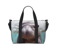Bolsa de viaje para artículos personales, bolsa de equipaje, bolsa de entrenamiento, ligera, impermeable, deportiva, bolsa de gimnasio, bonita bolsa de fin de semana para mujeres y hombres, Black,
