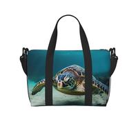 Bolsa de viaje para artículos personales, bolsa de equipaje, bolsa de entrenamiento, ligera, impermeable, deportiva, gimnasio, buceo bajo el agua, tortugas marinas, bolsa de fin de semana para mujeres