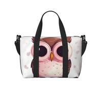 Bolsa de viaje para artículos personales, bolsa de equipaje, bolsa de entrenamiento, ligera, impermeable, deportiva, bolsa de gimnasio, bonita bolsa de fin de semana con búho para mujeres y hombres,