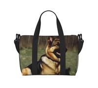 Bolsa de viaje para artículos personales, bolsa de equipaje, bolsa de entrenamiento, ligera, impermeable, deportiva, bolsa de gimnasio, pastor alemán, bolsa de fin de semana para mujeres y hombres,