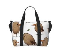 Bolsa de viaje para artículos personales, bolsa de equipaje de mano, bolsa de entrenamiento, ligera, impermeable, deportiva, bolsa de gimnasio, kiwi, pájaros, bonita bolsa de fin de semana para