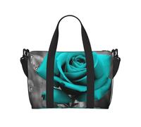 Bolsa de viaje para artículos personales, bolsa de equipaje de mano, bolsa de entrenamiento, ligera, impermeable, bolsa de gimnasio, bolsa de fin de semana verde azulado, gris, rosa, para mujeres y