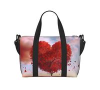 Bolsa de viaje para artículos personales, bolsa de equipaje de mano, bolsa de entrenamiento, ligera, impermeable, deportiva, bolsa de gimnasio, bolsa de fin de semana con corazón para mujeres y