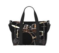 Bolsa de viaje para artículos personales, bolsa de equipaje de mano, bolsa de entrenamiento, ligera, impermeable, deportiva, bolsa de gimnasio, bolsa de fin de semana para mujeres y hombres, Black,