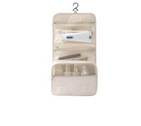 Bolsa de Viaje para Aseo Organizador de Maquillaje con Gancho | Estuche Organizador Cosméticos para Mujeres Vacaciones Hotel Baño Gimnasio Ducha Avión Equipaje de Mano Maleta Aire Libre
