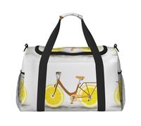 Bolsa de viaje para bicicleta con rueda de limón, grande, plegable, impermeable, para la noche, playa, natación, piscina, deportes, gimnasio