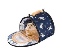 Bolsa de viaje para conejillo de indias, transportador de viaje para hámster - botón de transporte semiacortado, soporte de Hedgehog - Lleva la bolsa saliente con una base antideslizante para ratones