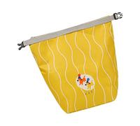 Bolsa de Viaje para cosméticos con Tiradores, Yellow Large | de transporte inmune agua con múltiples bolsas pequeñas de almacenamiento de viaje para artículos de