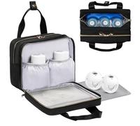 Bolsa de viaje para enfriar leche materna compatible con extractores de leche materna portátiles Momcozy, Medela, Elvie y Willow, funda de transporte portátil con una alfombrilla impermeable para