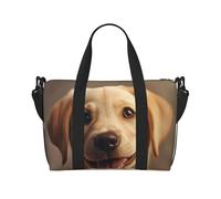 Bolsa de viaje para fin de semana, bolsa de mano, bolsa deportiva para gimnasio, para mujeres y hombres, bonito estampado de perro labrador
